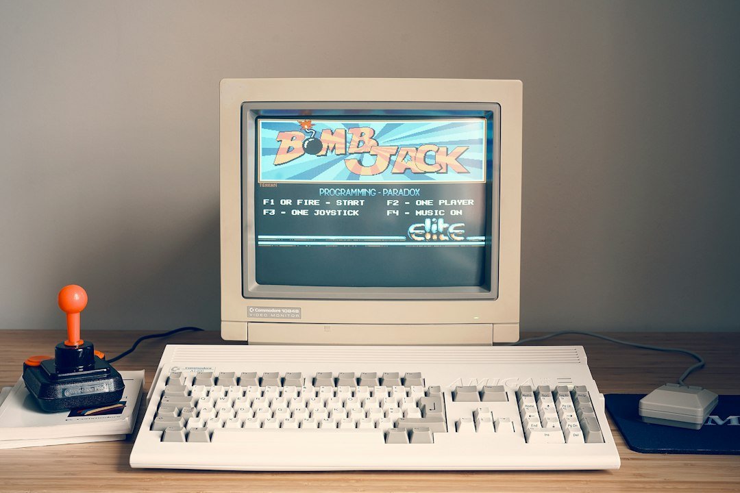 A Commodore Amiga A1200 home computer