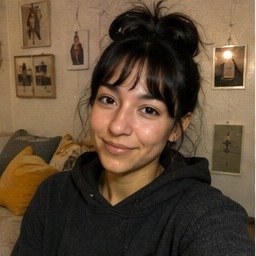 Fictional demo profile photo for Maya